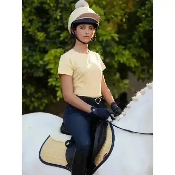 Lemieux Merino+ Suede Close Contact Square Mimosa Mimosa Large Saddle Pads