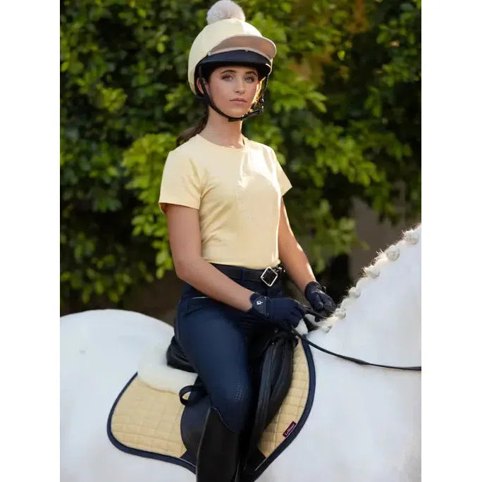 Lemieux Merino+ Suede Close Contact Square Mimosa Mimosa Small/Medium Saddle Pads
