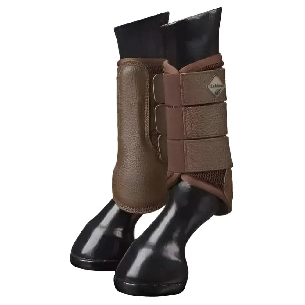 LeMieux Mesh Brushing Boot Brown Brown Small Brushing Boots Barnstaple Equestrian Supplies