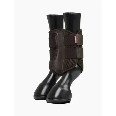 Lemieux mesh brushing boot brown with breathable mesh panels and adjustable straps for secure fit
