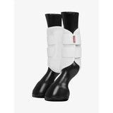 Lemieux mesh brushing boot white with breathable white mesh, black rubber sole, and adjustable straps for easy fit