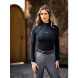 LeMieux Mia Mesh Long Sleeve Base Layer Black UK 8 Black Base Layers