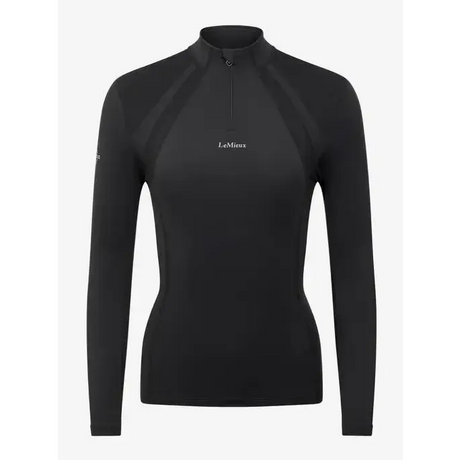 LeMieux Mia Mesh Long Sleeve Base Layer Black UK 6 Black Base Layers