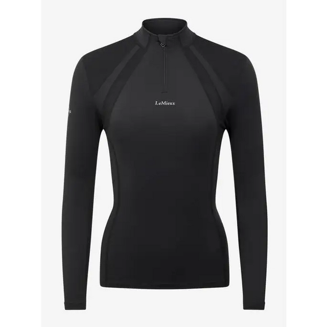 LeMieux Mia Mesh Long Sleeve Base Layer Black - UK 6 / Black - Base Layers