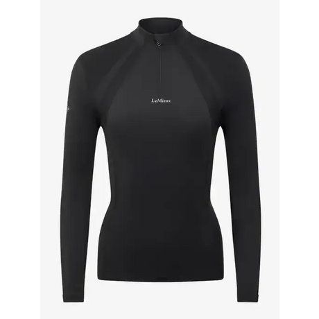 LeMieux Mia Mesh Long Sleeve Base Layer Black UK 8 Black Base Layers
