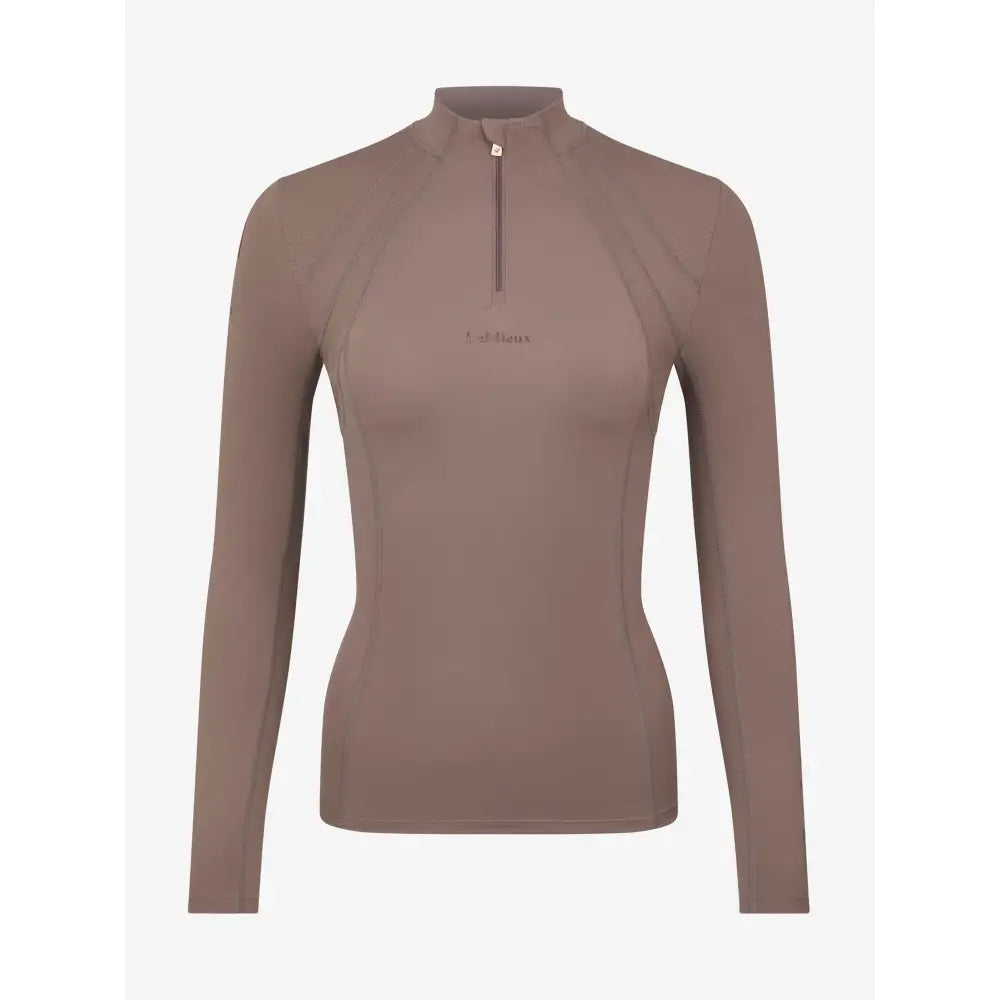 Lemieux Mia Mesh Long Sleeve Base Layer Walnut 6 Base Layers Barnstaple Equestrian Supplies