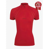 LeMieux Mia Mesh Short Sleeve Base Layer Chilli UK 6 Chilli Base Layers