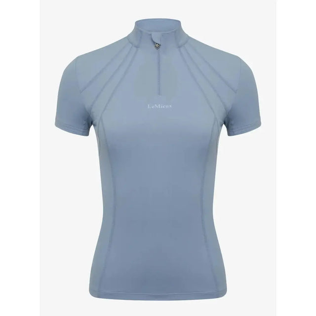 LeMieux Mia Mesh Short Sleeve Base Layer Denim 10 Denim Base Layers Barnstaple Equestrian Supplies