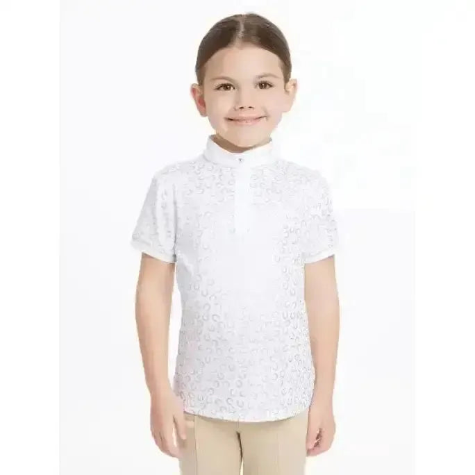 Lemieux Mini Bella Show Shirt White/Horseshoes White/Horseshoes 5-6 Years Show Shirts