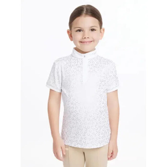 Lemieux Mini Bella Show Shirt White/Horseshoes White/Horseshoes 3-4 years Show Shirts