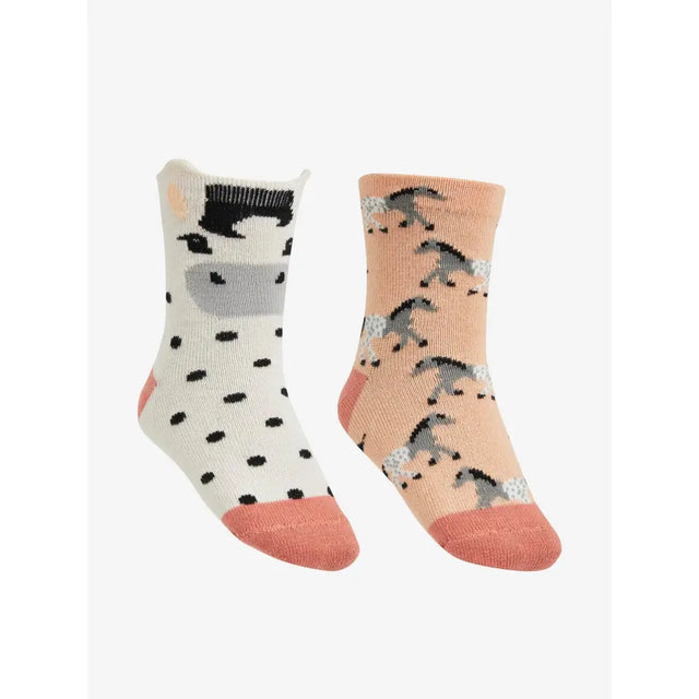Lemieux Mini Character Socks 2 Pack Dakota Child Shoe 6-8 Riding Socks