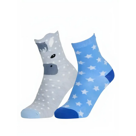 LeMieux Mini Character Socks 2 Pack Sam UK Child Shoe 6-8 Sam Sock Riding Socks