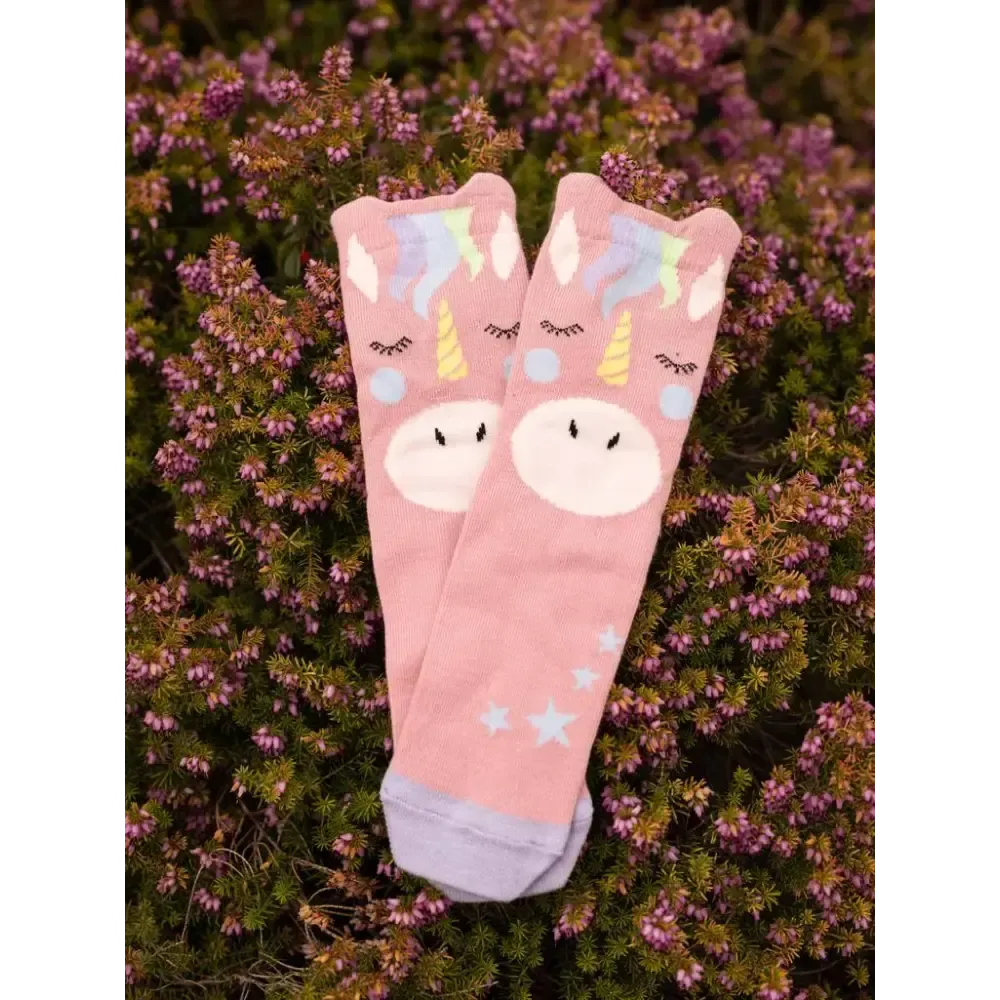 LeMieux Mini Character Socks 2 Pack Unicorn UK Child Shoe 6-8 Unicorn Sock Riding Socks