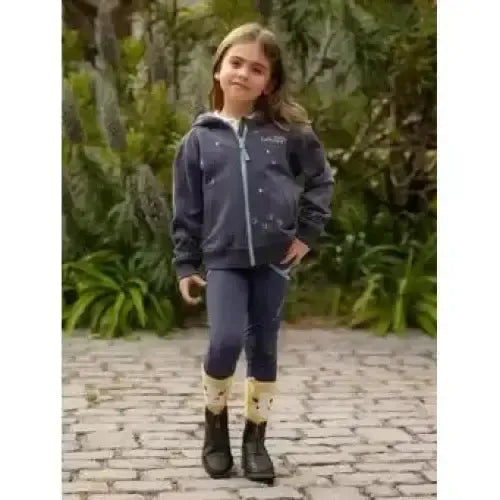 Lemieux Mini Charlie Zip Through Dusk Blue Dusk Blue 3-4 Years Hoodies