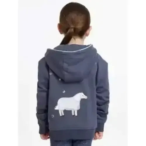 Lemieux Mini Charlie Zip Through Dusk Blue Dusk Blue 3-4 Years Hoodies