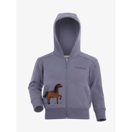 Lemieux Mini Charlie Zip Through Jay Blue 3-4 Years Jumpers & Hoodies Barnstaple Equestrian Supplies