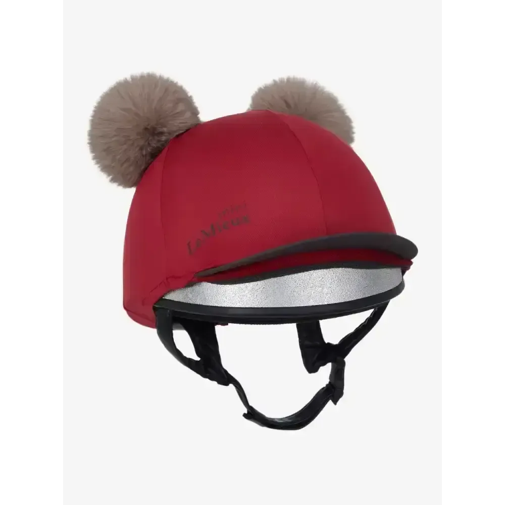 Lemieux Mini Double Pom Hat Silk Ember Ember Hat Silks