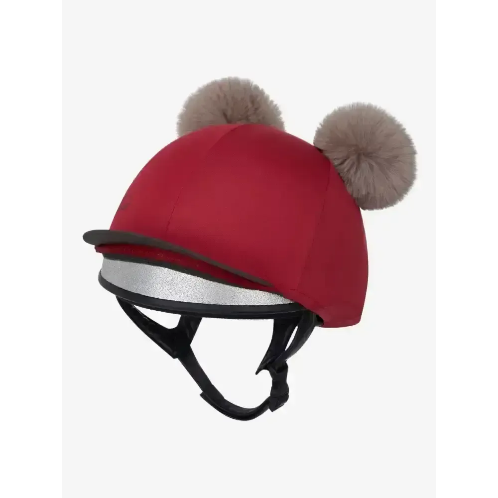Lemieux Mini Double Pom Hat Silk Ember Ember Hat Silks