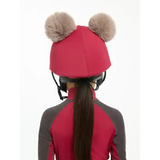 Lemieux Mini Double Pom Hat Silk Ember Ember Hat Silks