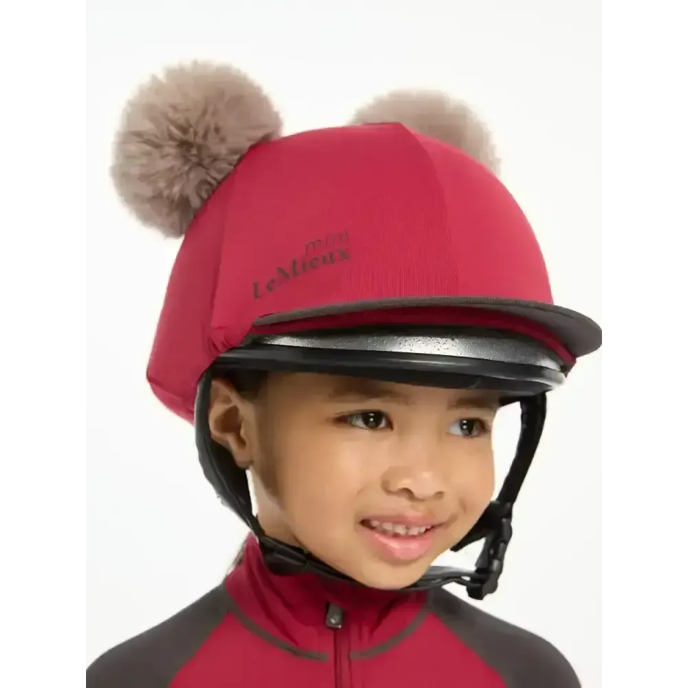 Lemieux Mini Double Pom Hat Silk Ember Ember Hat Silks