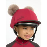 Lemieux Mini Double Pom Hat Silk Ember Ember Hat Silks