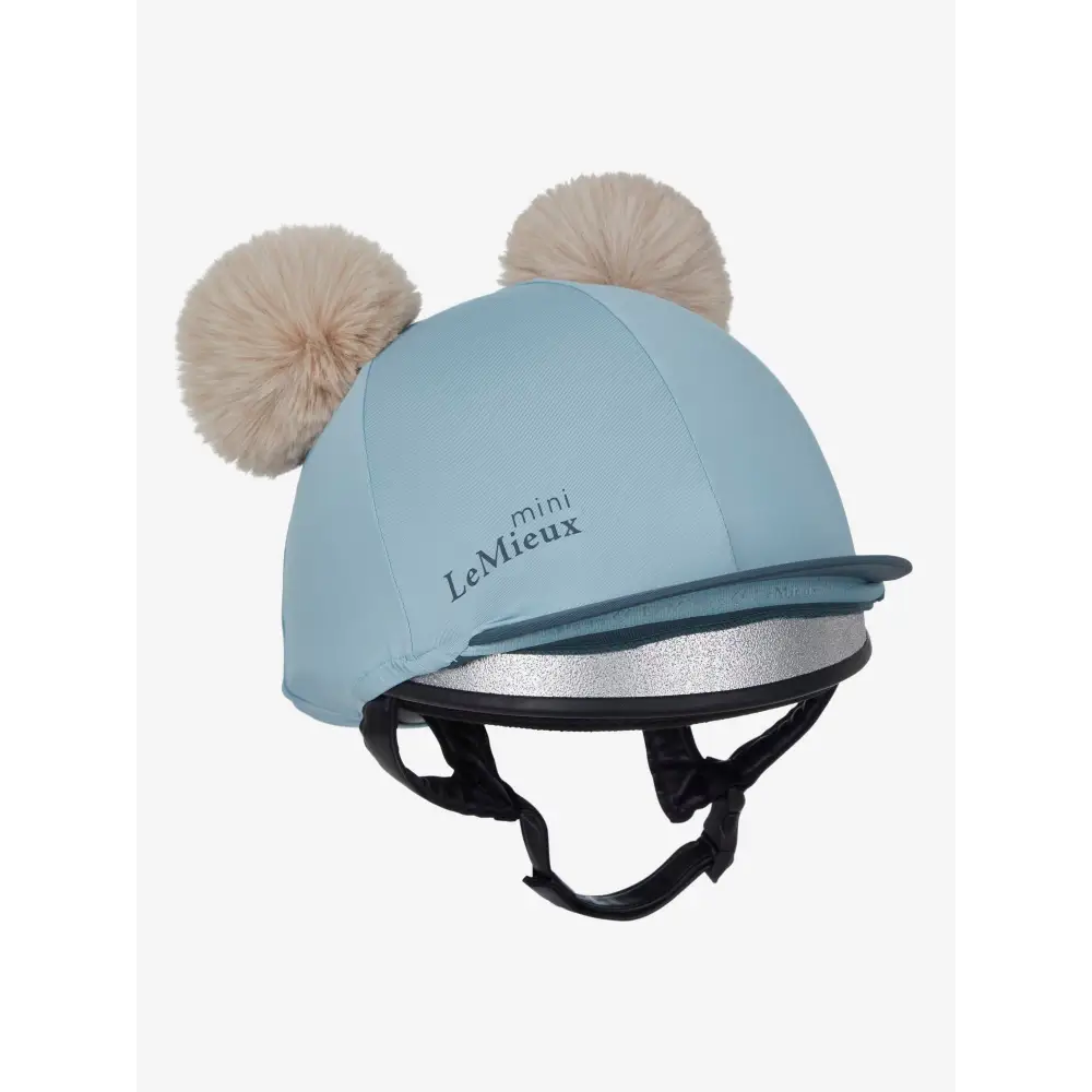 Lemieux Mini Double Pom Hat Silk Glacier - Glacier - Hat Silks