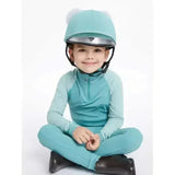 Lemieux Mini Double Pom Hat Silk Lagoon Lagoon One Size Hat Silks