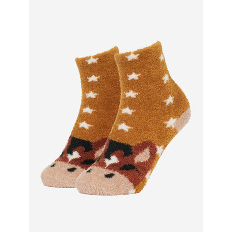 Lemieux Mini Fluffy Character Socks Chancer UK Child Shoe 6-8 Chancer Socks Riding Socks