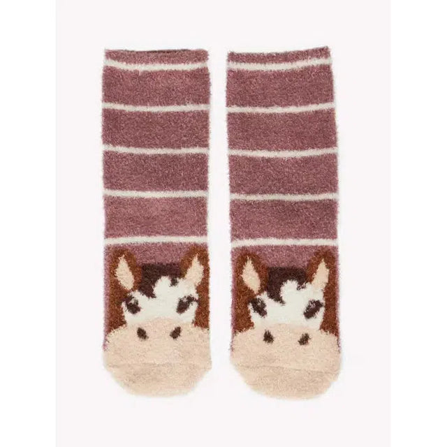 Lemieux Mini Fluffy Character Socks Duke Duke UK Child Shoe 13-3 Riding Socks