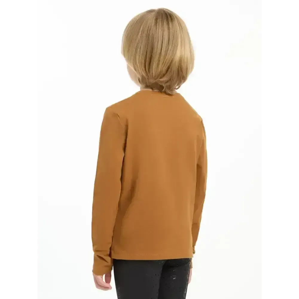 Lemieux Mini Jessie Long Sleeve Top Ginger 3-4 Years Ginger Base Layers