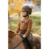 Lemieux Mini Jessie Long Sleeve Top Ginger 3-4 Years Ginger Base Layers