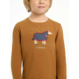 Lemieux Mini Jessie Long Sleeve Top Ginger 3-4 Years Ginger Base Layers