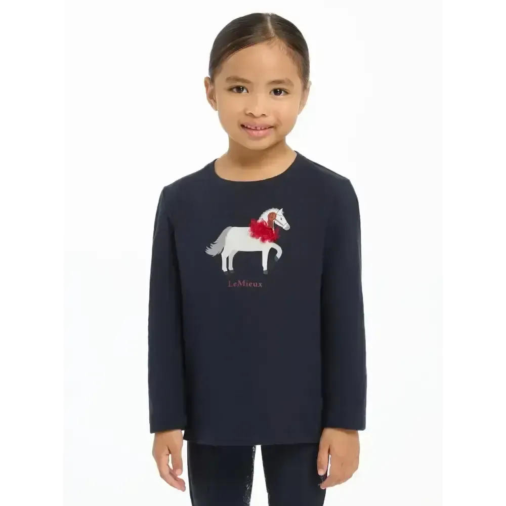 Lemieux Mini Jessie Long Sleeve Top Navy 3-4 Years Navy Base Layers