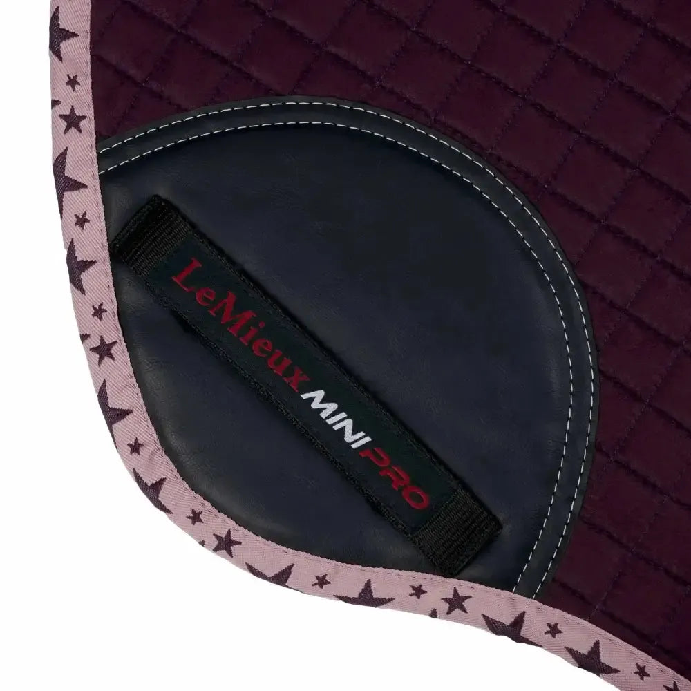 LeMieux Mini Jump Suede Square Fig Saddle Pads