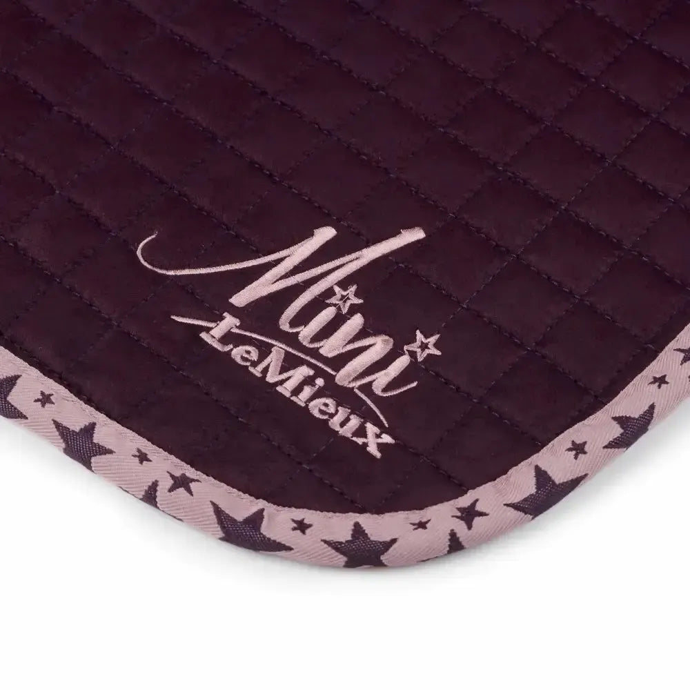 LeMieux Mini Jump Suede Square Fig Saddle Pads