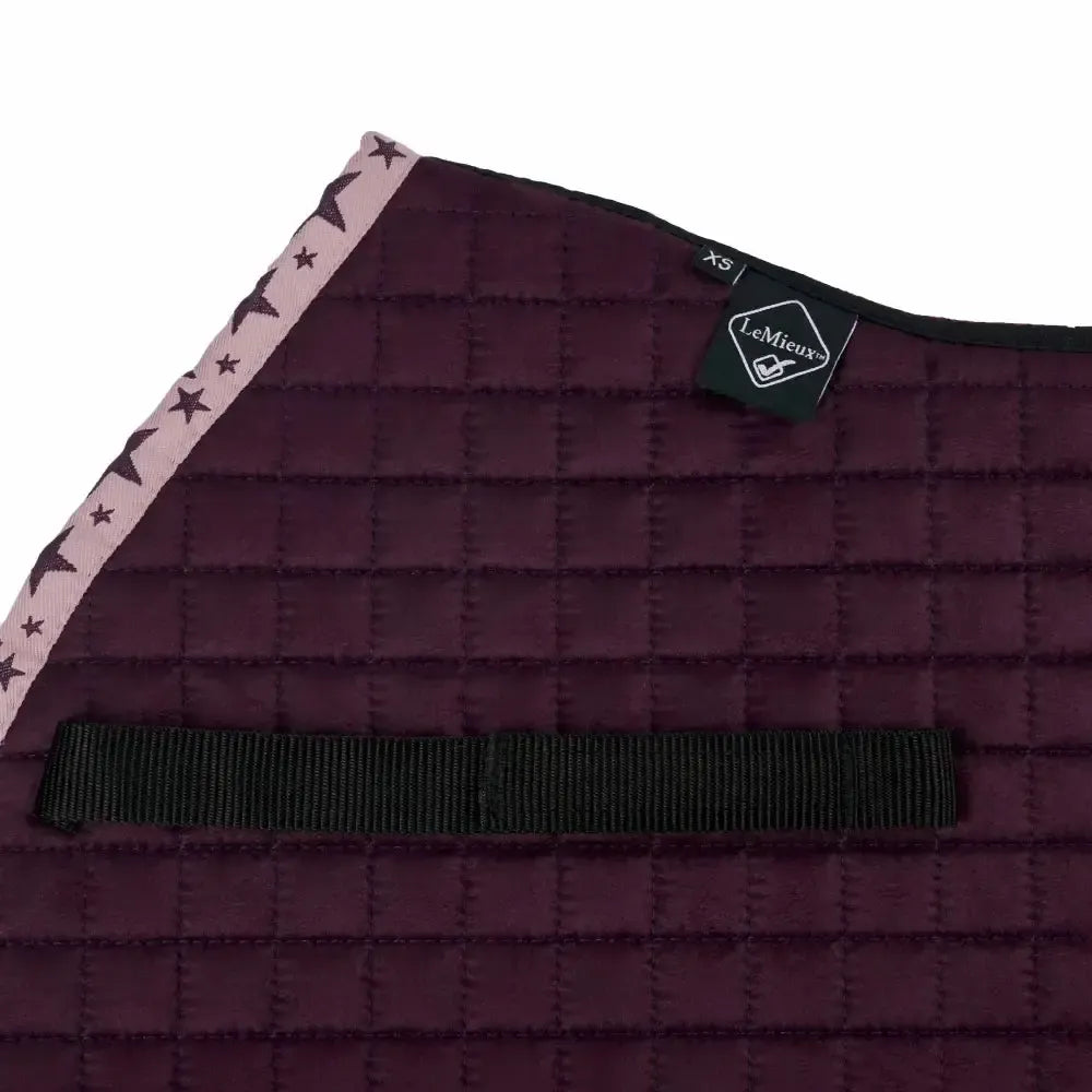 LeMieux Mini Jump Suede Square Fig Saddle Pads