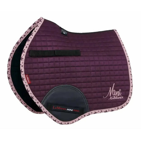 LeMieux Mini Jump Suede Square Fig Saddle Pads