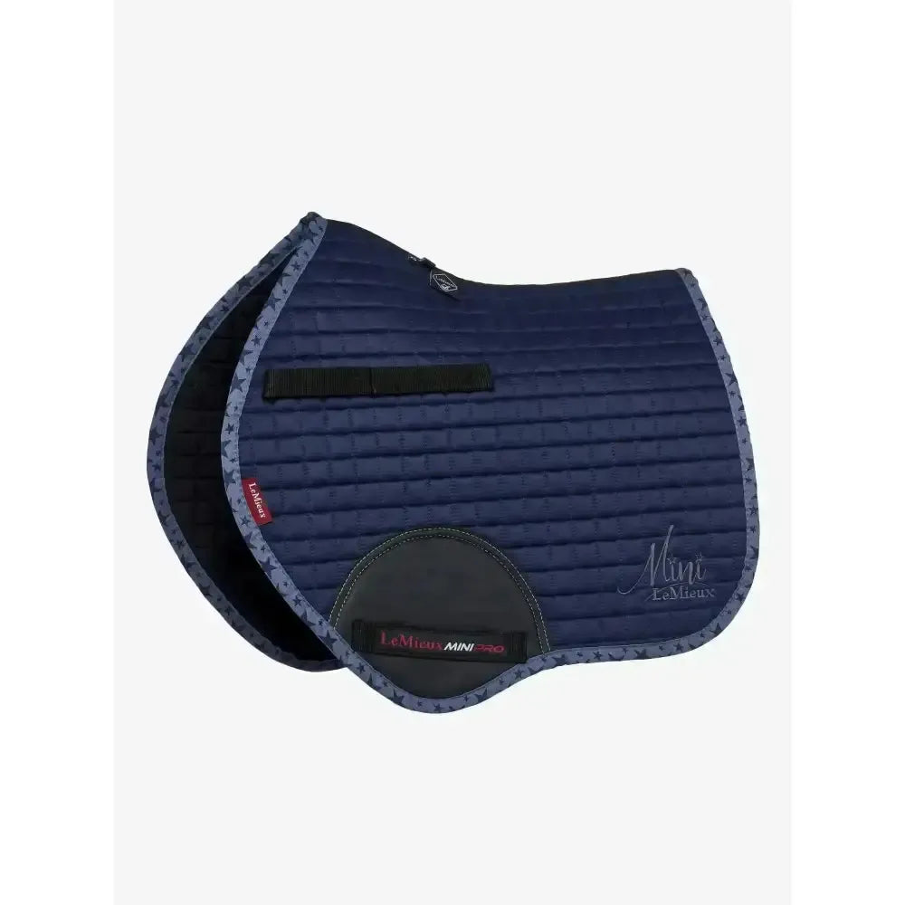 LeMieux Mini Jump Suede Square Indigo Saddle Pads