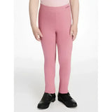 Pink stretchy lemieux mini legging with soft elastic waistband and l.l.bean logo embroidered on left side