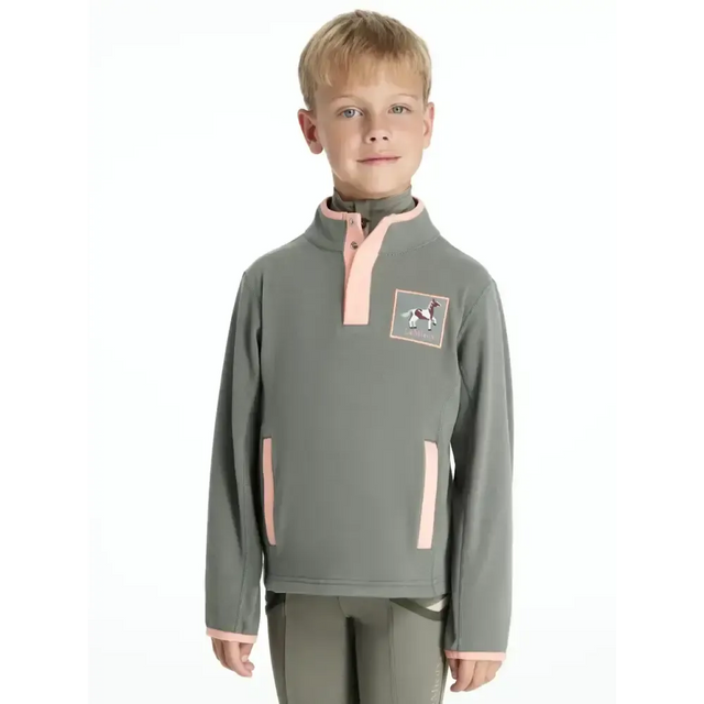 Lemieux Mini Mae Popper Fleece Rosemary Rosemary 3-4 years Fleece Tops