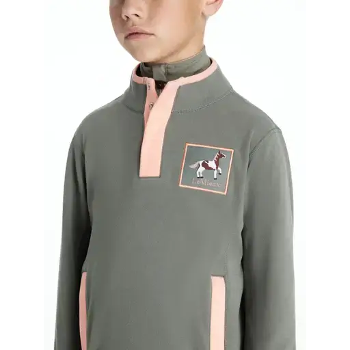 Lemieux Mini Mae Popper Fleece Rosemary Rosemary 3-4 years Fleece Tops