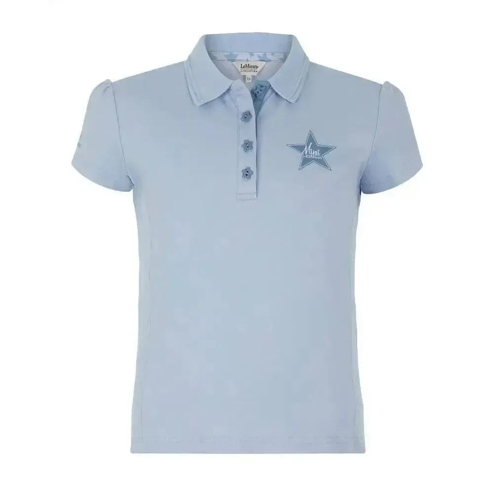 LeMieux Mini Polo Shirt Mist 5-6 Years Polo Shirts
