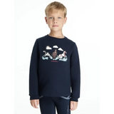 Lemieux Mini Poppy Long Sleeve Top Navy Navy 3-4 years Jumpers