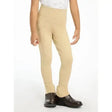 Beige lemieux mini pull high waisted breech with 4-way stretch side pocket and elastic cuffs