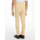 Beige lemieux mini pull on breech with high waist subtle seam detailing and 4-way stretch for riding comfort