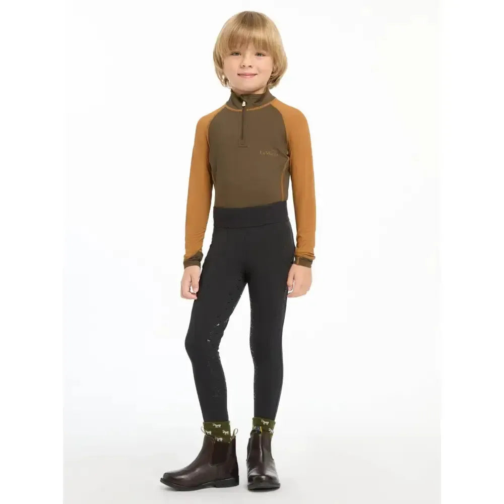 Lemieux Mini Pull Ons Black 3-4 years Black Riding Tights