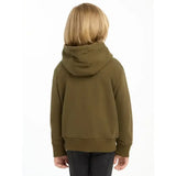 Olive green lemieux mini romi hoodie alpine with hood ribbed cuffs and hem perfect for casual wear