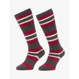 Lemieux Mini Sabrina Stripe Fluffies Ember UK Child Shoe 6-8 Ember Riding Socks