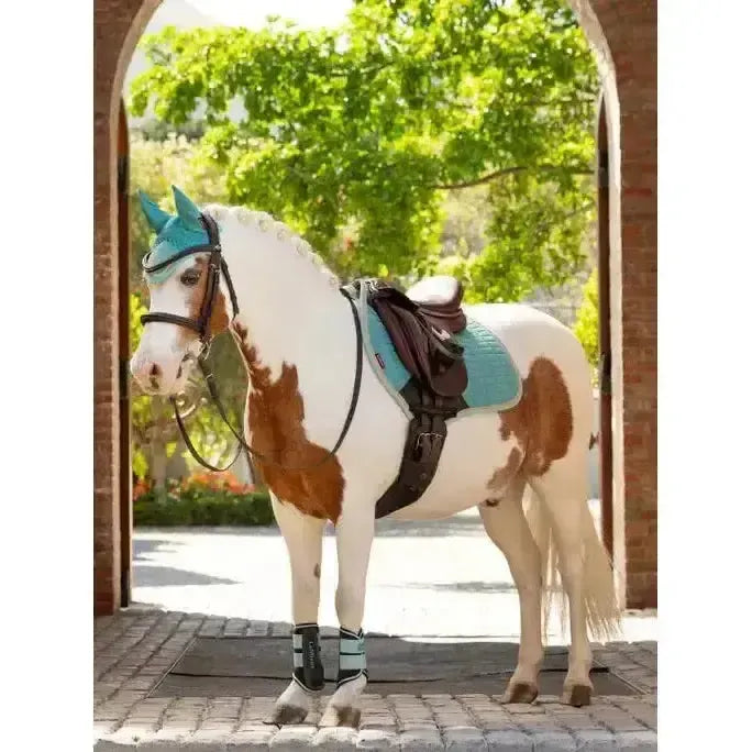 Lemieux Mini Suede Close Contact Square Lagoon Lagoon X-Small Saddle Pads