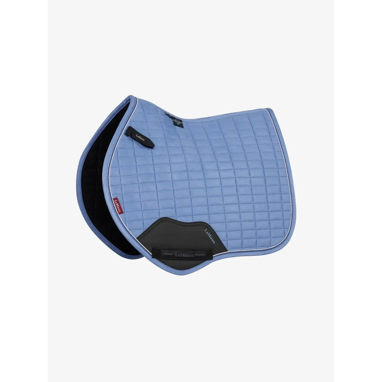 Lemieux Mini Suede Close Contact Square Powder Blue Powder Blue X-Small Saddle Pads